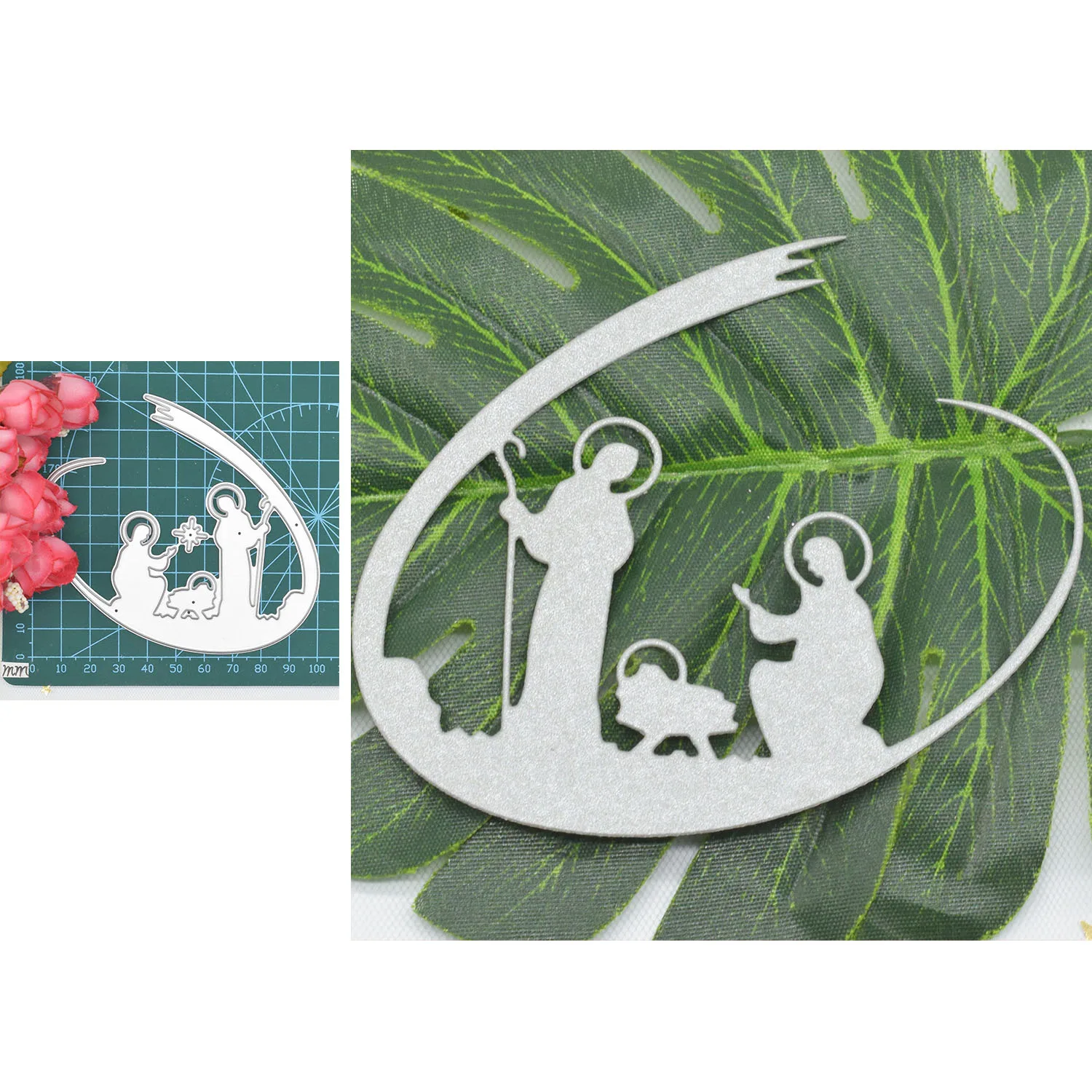 

Christian Metal Cutting Dies Background Stencil for DIY Scrapbooking Embossing Album Paper Card Making Craft