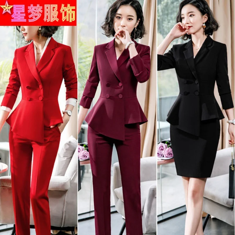 

1906 Professional Dustproof Suit Cover Skirt Women's Spring and Autumn New Stylish Temperament Long Sleeves Suit Overalls Busine