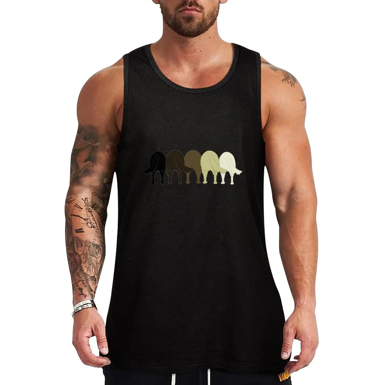 

New Dogs in All Colors Tank Top bodybuilding men clothes man vest anime top