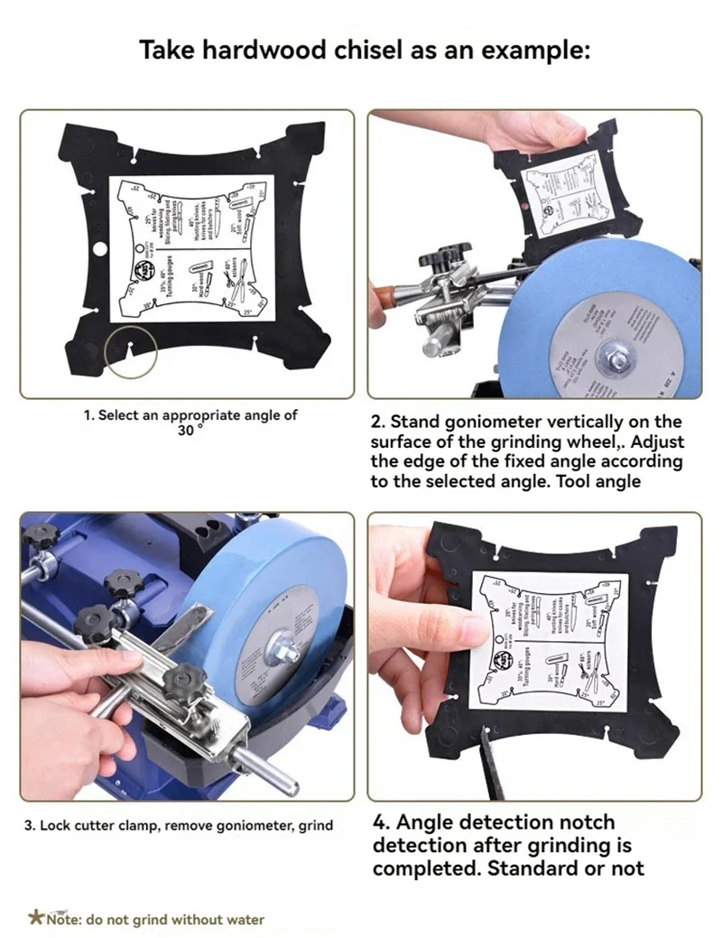 Low-speed Water-cooled Knife Grinder Sharpener Engraving Knives Chisels Grinder H8 8inch Electric Sharpener 200/500mesh