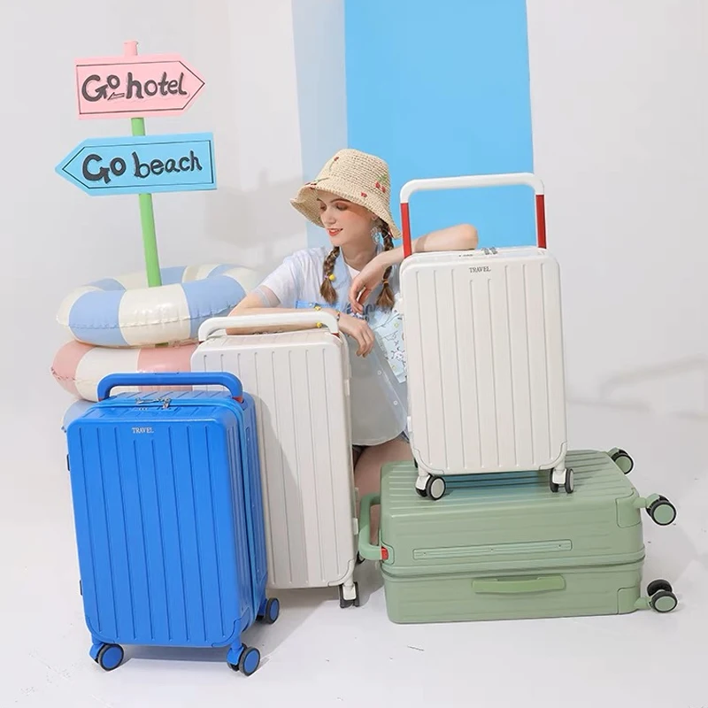 Maleta Rígida, Maleta Con Ruedas, De Cabina, 4 Ruedas, Material ABS