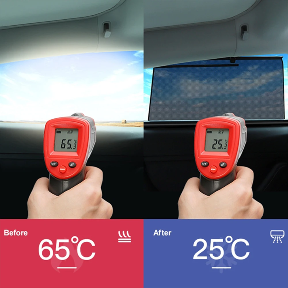 Für Tesla Modell 3/Y Fenster Lift Sonnenschirm Versenkbare Seite Fenster Sonnenschirm Block Lift Sonnencreme Teleskop Schatten Private Vorhang