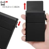 Rfid Smart Wallet Card Holder Metal Thin Slim Men Women Wallets Pop Up Minimalist Wallet Small Black Purse Vallet Walets for Men 1