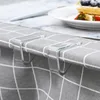 4pcs Tablecloth Clip Transparent Fixed Clip Household Table Cloth Holder Plastic Stopper Invisible Anti-slip Table Clips 1
