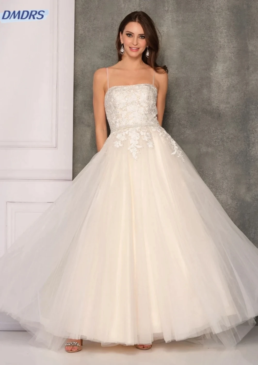 

Classic Lace Dress Simple Ankle-length Spaghetti Bridesmaid Dresses Elegant Homecoming Gown Vestidos De Novia