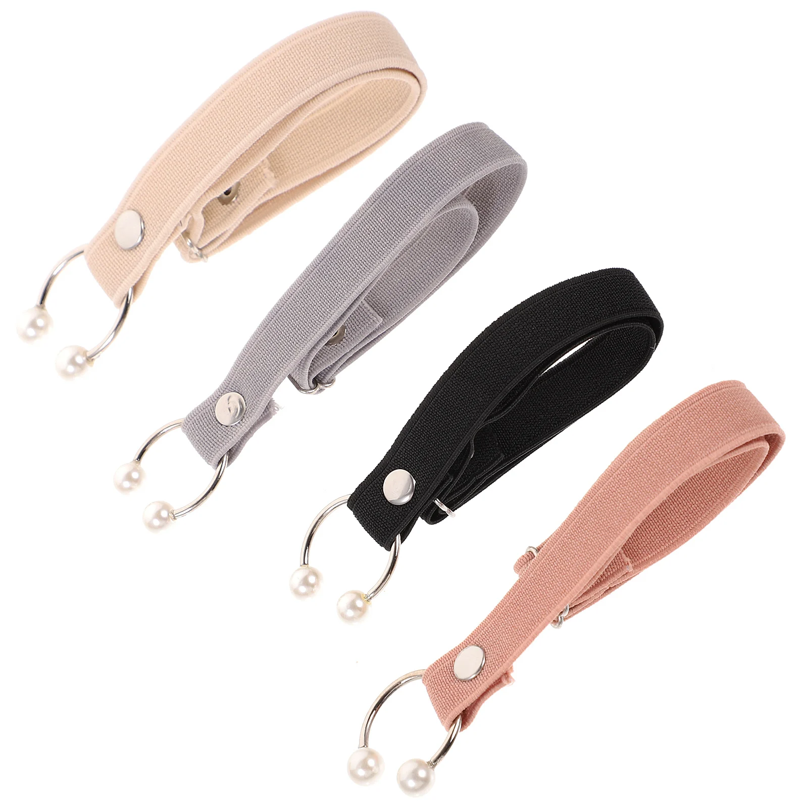 

8 Pcs High Heels Anti Drop Detachable Shoelace Anti-loose Shoelaces Belts Women Black Sandals Pearl Elastic Straps Women's