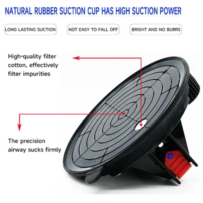 8 Inch 250KG Air Pump Vacuum Suction Cups Hand Pump Sucker Lifted Magnets Handling Tools