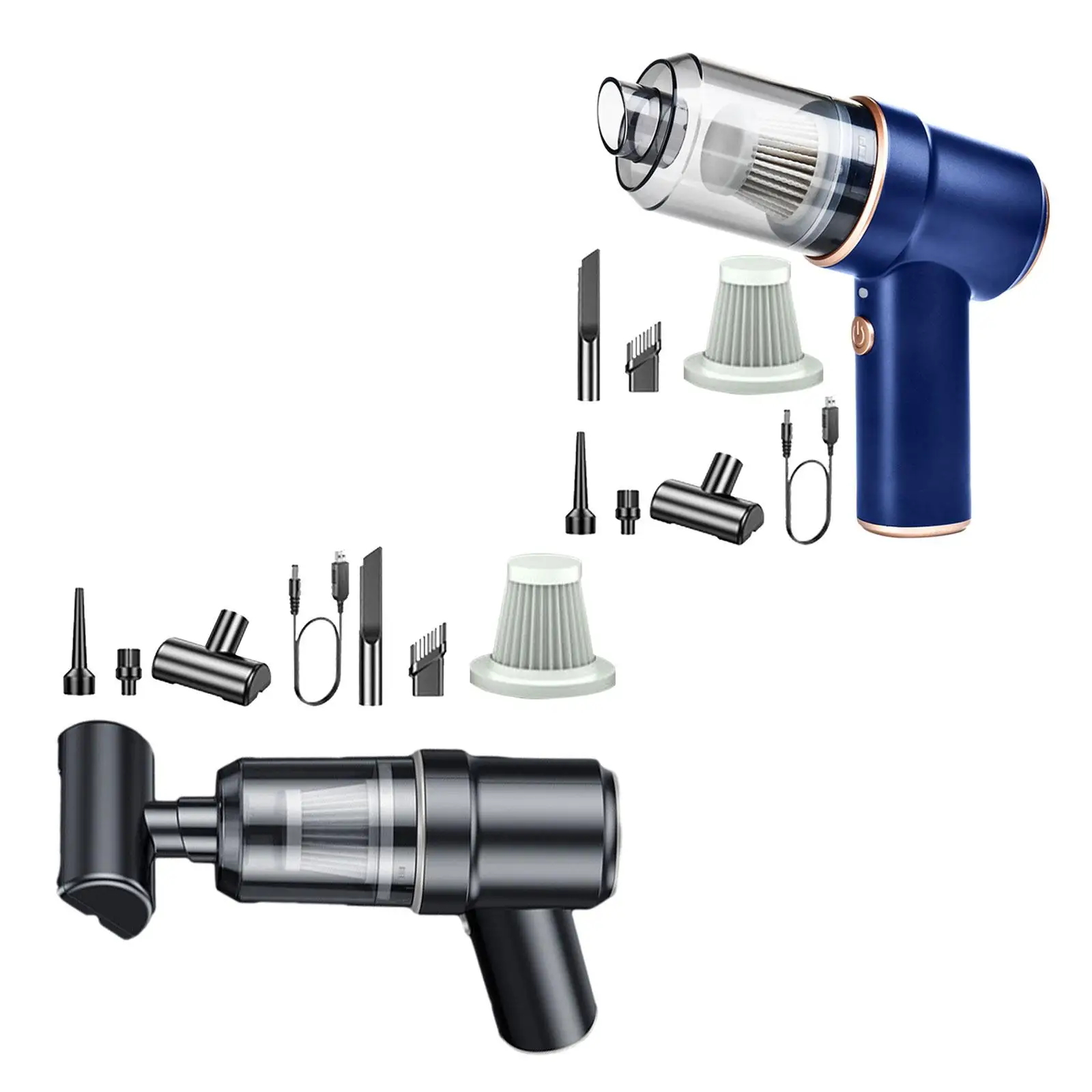 Handheld Car Vacuum Cleaner Cordless Dust Collector 7x6inch 8000PA Suction Power for Cleaning Desks, Keyboards, Bookshelves Handheld Car Vacuum Cleaner Cordless Dust Collector 7x6inch 8000PA Suction Power for Cleaning Desks, Keyboards, Bookshelves