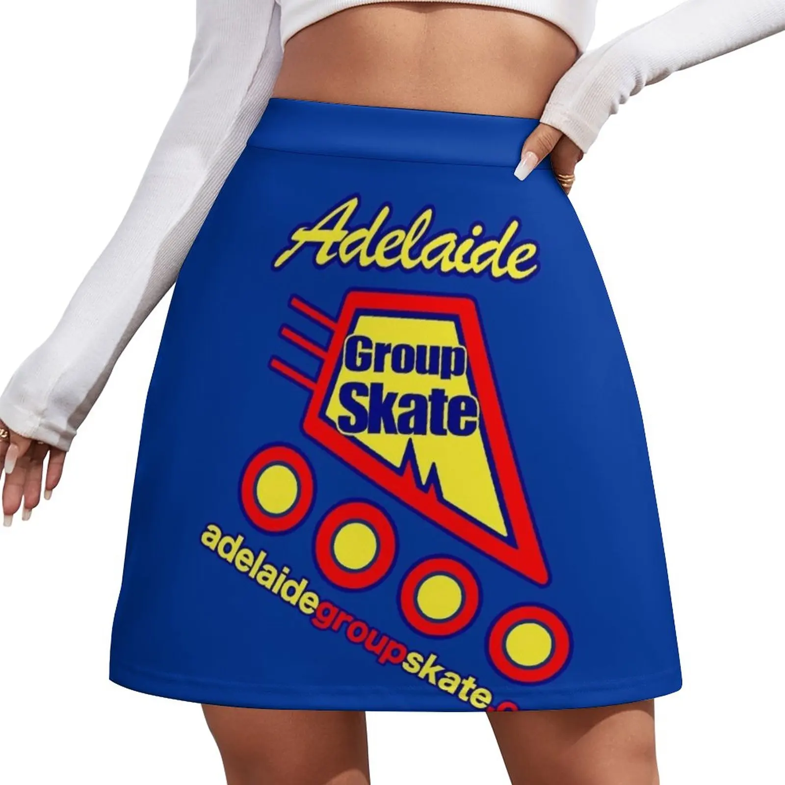 

Adelaide Group Skate: Blue Simple Design Mini Skirt School uniform summer skirts