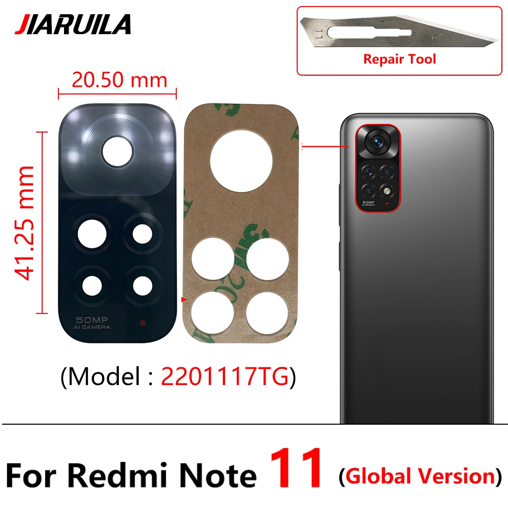 Premium Rear Camera Glass Lens Cover with Adhesive