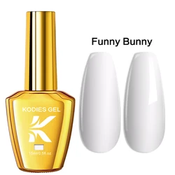 Burgundy Red Gel Nail Polish - 15ML Soak Off Semi-Permanent UV Gel Varnish for Salon-Quality Manicure (Funny Bunny)