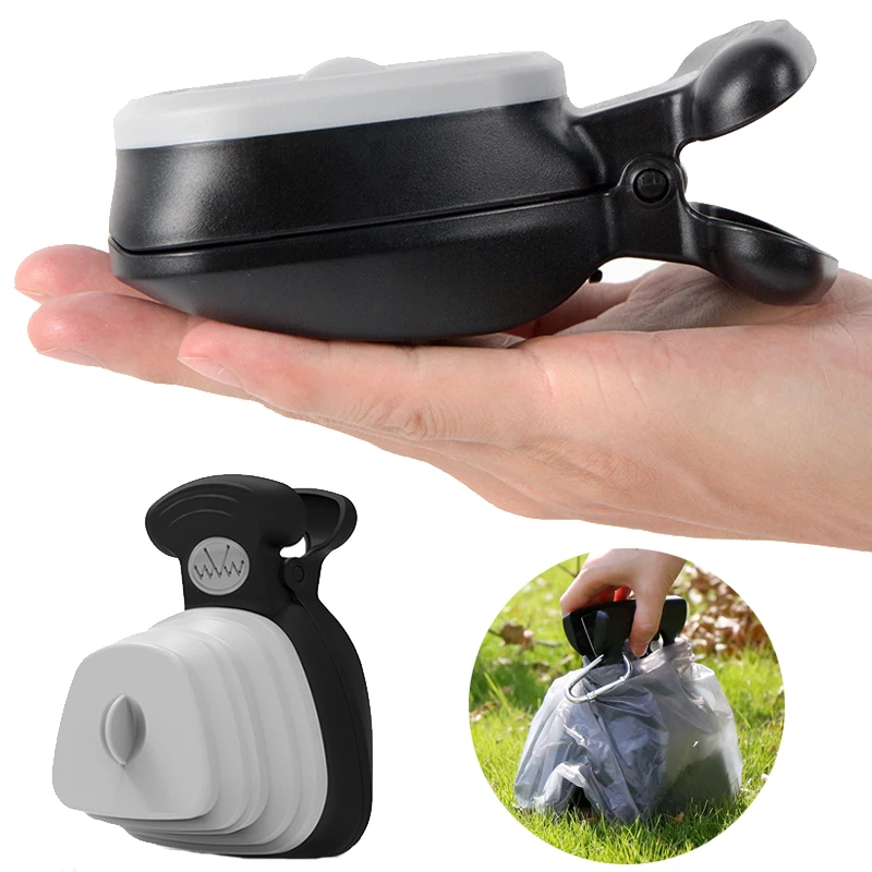 Dog Poop Bag Dispenser Travel Foldable Pooper Scooper Poop Scoop Clean Animal Waste Picker