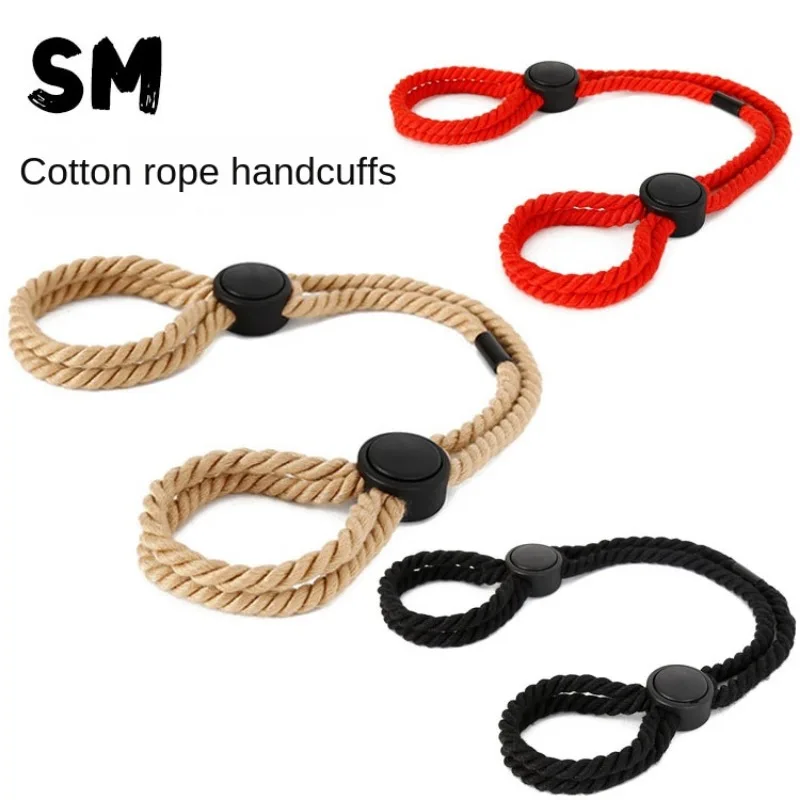 

Sexuality products SM cotton rope handcuffs, ankle cuffs, multifunctional binding and restraint, alternative adult toys