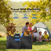 Kit complet de panneau solaire pliable CTOLITY SPC100 100W ETFE, chargeur solaire portable 20V pour station d'alimentation, camping en plein air, randonnée 7