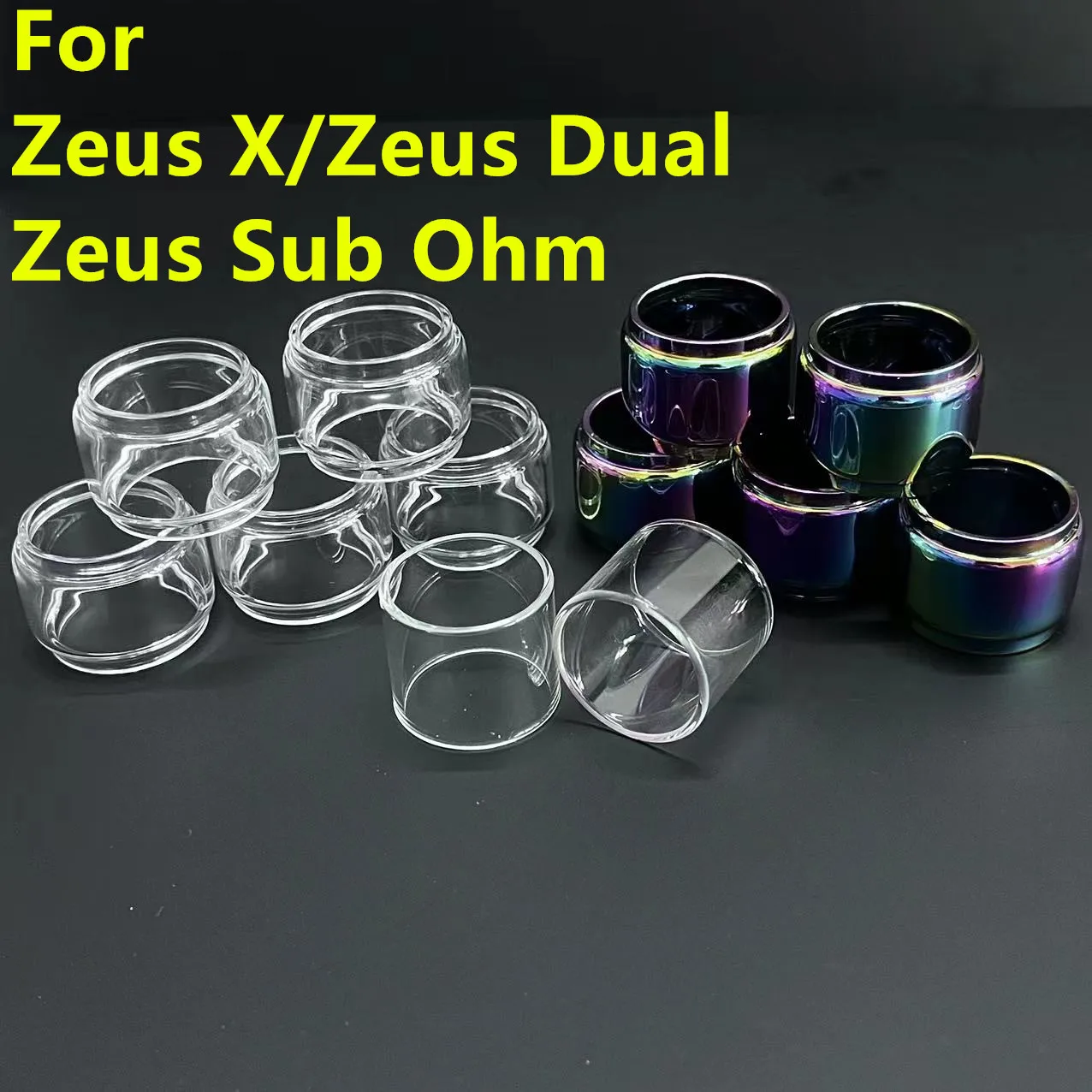 5 Pz/3 Pz Zeus X Mesh Rta Tubo Di Vetro Di Ricambio 4.5Ml 3.5Ml Per Zeus X/Zeus Dual/Zeus Sub Ohm/Zeus X Mesh Zx Zx Ii Serbatoio Di Vetro