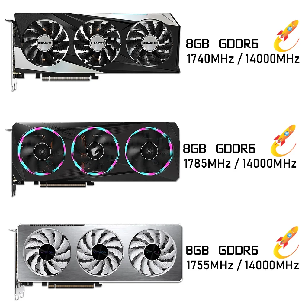 GDDR6 Gigabyte AORUS GeForce RTX 3060 Ti ELITE OC 8G Gaming Graphics Card  14000MHz GDDR6 RTX 3060Ti Video Card GDDR6X GPU New