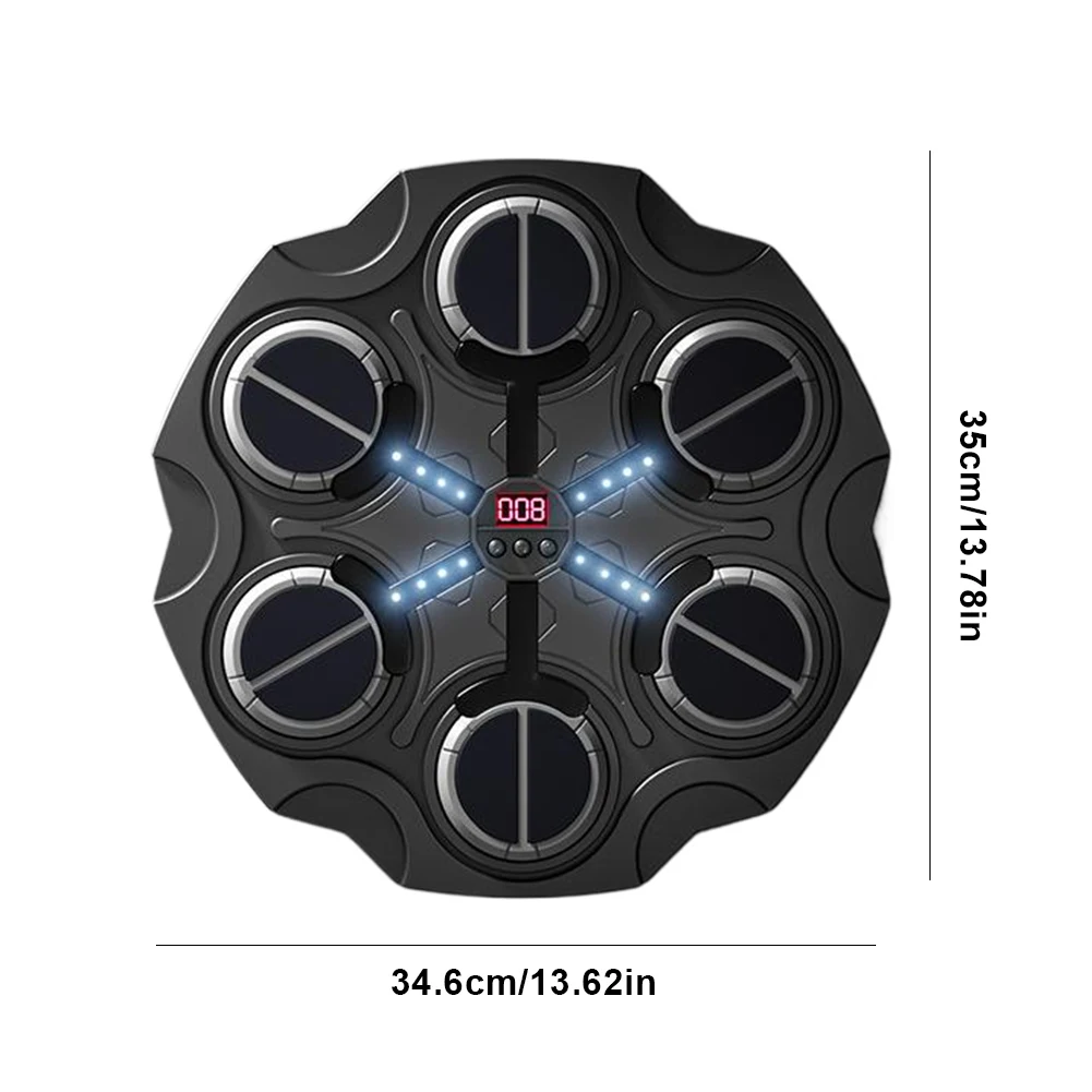 Music Boxing Machine Boxing Workout Machine Bluetooth-Compatible Smart Training with Gloves for Response Training