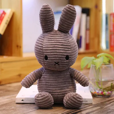 thumbnail image 1 of Muñeco de conejo blanco de juguete para niños, respaldo para dormir, lindo conejo de peluche, muñeco de acompañamiento para bebé, regalo de cumpleaños para niños, 1 of 5