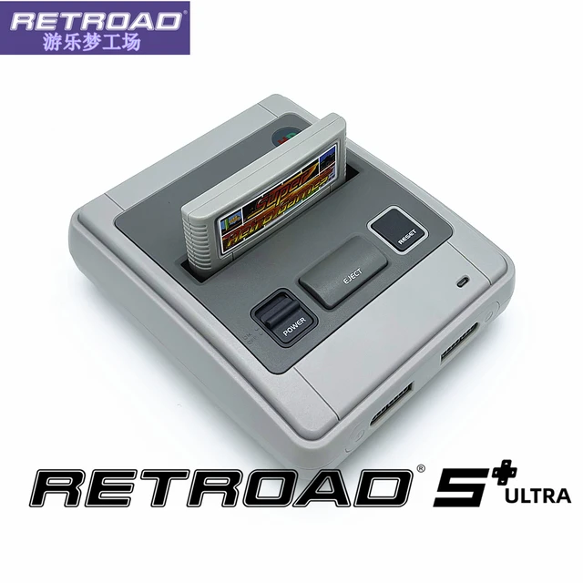 RETROAD 5+Ultra SUPER HD ENTERTAINMENT, console principale compatible avec les cartouches de jeu Super NES/Super Famicom PAL&NTSC, taille originale 1