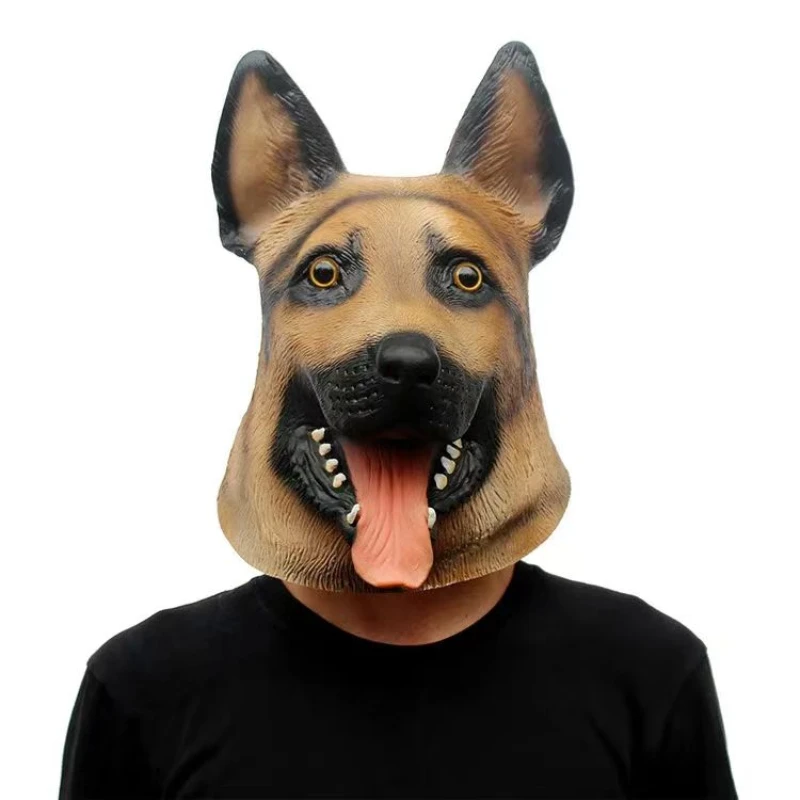 

Halloween Mask Wolf Dog Headgear Cosplay Game Funny Latex Shepherd Dog Mask Latex Mask Masquerade Mask Carnaval Mask