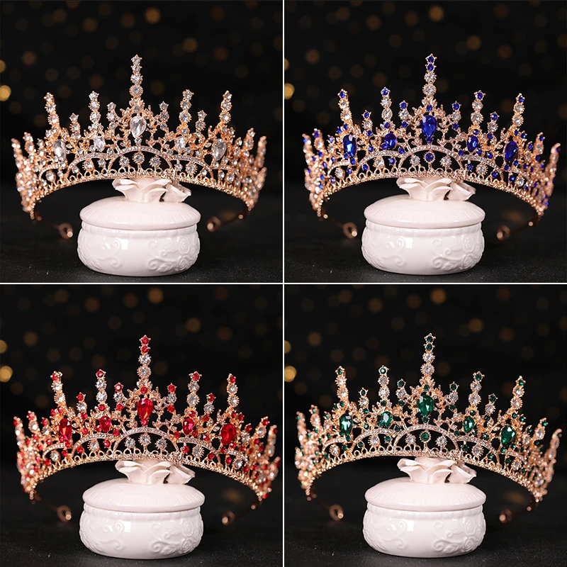 Diademas plateadas con diamantes de imitación, diademas para novia, fiesta, de cristal, adornos de joyería para el cabello para Boda nupcial| | - AliExpress