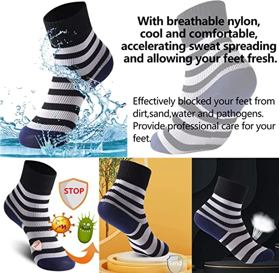 RANDY SUN Children Kids 100% Waterproof Socks Fishing Cycling Climbing Camping Hiking Socks Soft Breathable Antibacterial 1 Pair