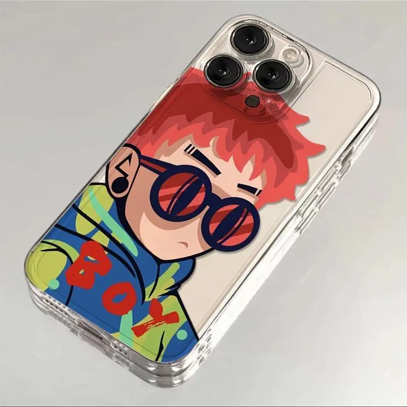 Punk Couple Angel Design Phone Case - Stylish and Protective