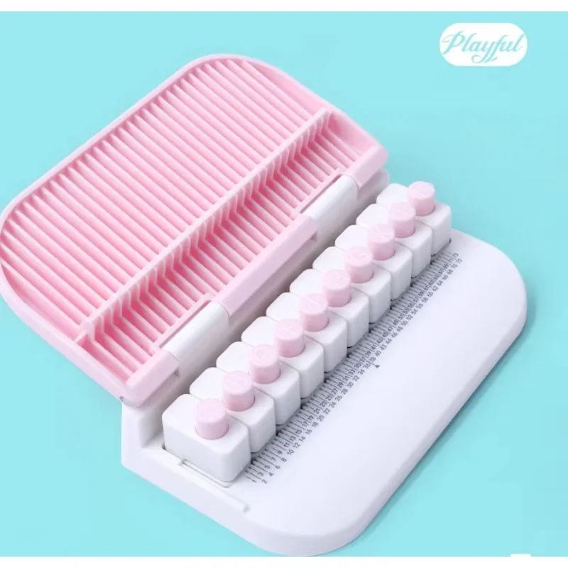 엠보싱 기계 인쇄 엠보싱 기계 펀칭 핸드 계정 세트, 작은 DIY 수도 영어, 26 글자