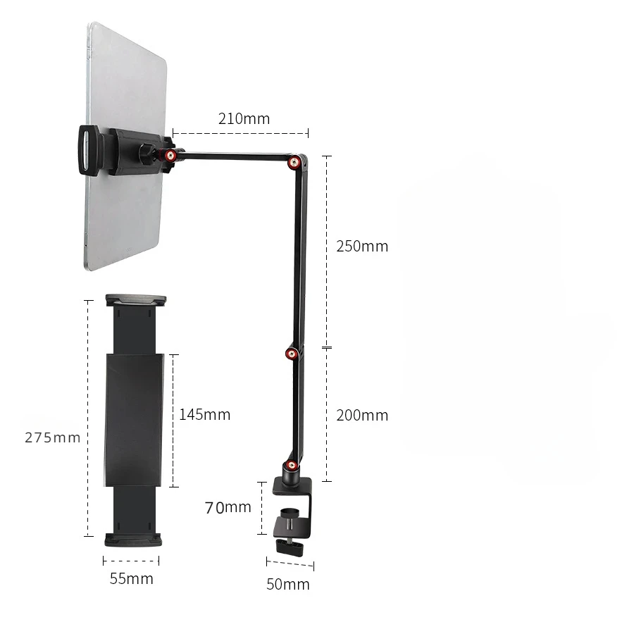 Suporte Dobrável do Monitor Portátil Braços de Metal Stand Vesa Mount Apto para 13 14 156 173 Jogos Webcas Display de Computador - Imagem 3
