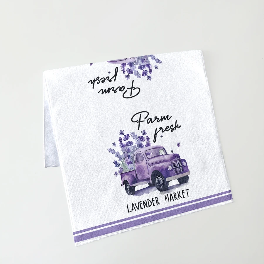 6-pack Valentine's Day lavender napkins 40 * 60cm flat and stain resistant for dining and kitchen use