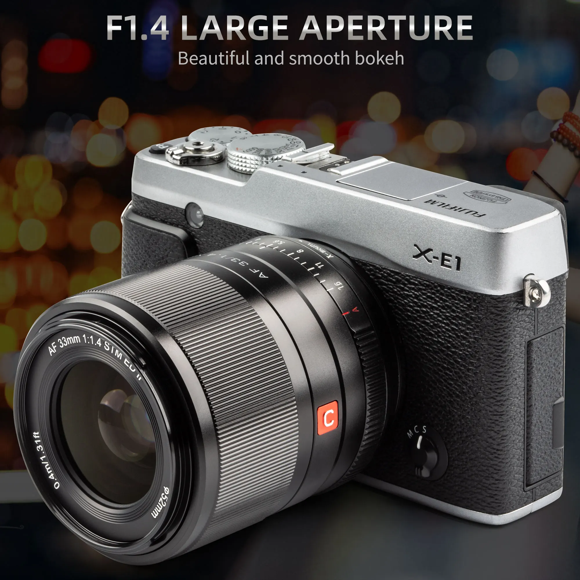 Fujifilm Fuji X 마운트 카메라 렌즈, X-T4 X-T30, 자동 초점 대구경 인물 렌즈, F1.4 XF 렌즈, 23mm, 33mm, 56mm, 신제품