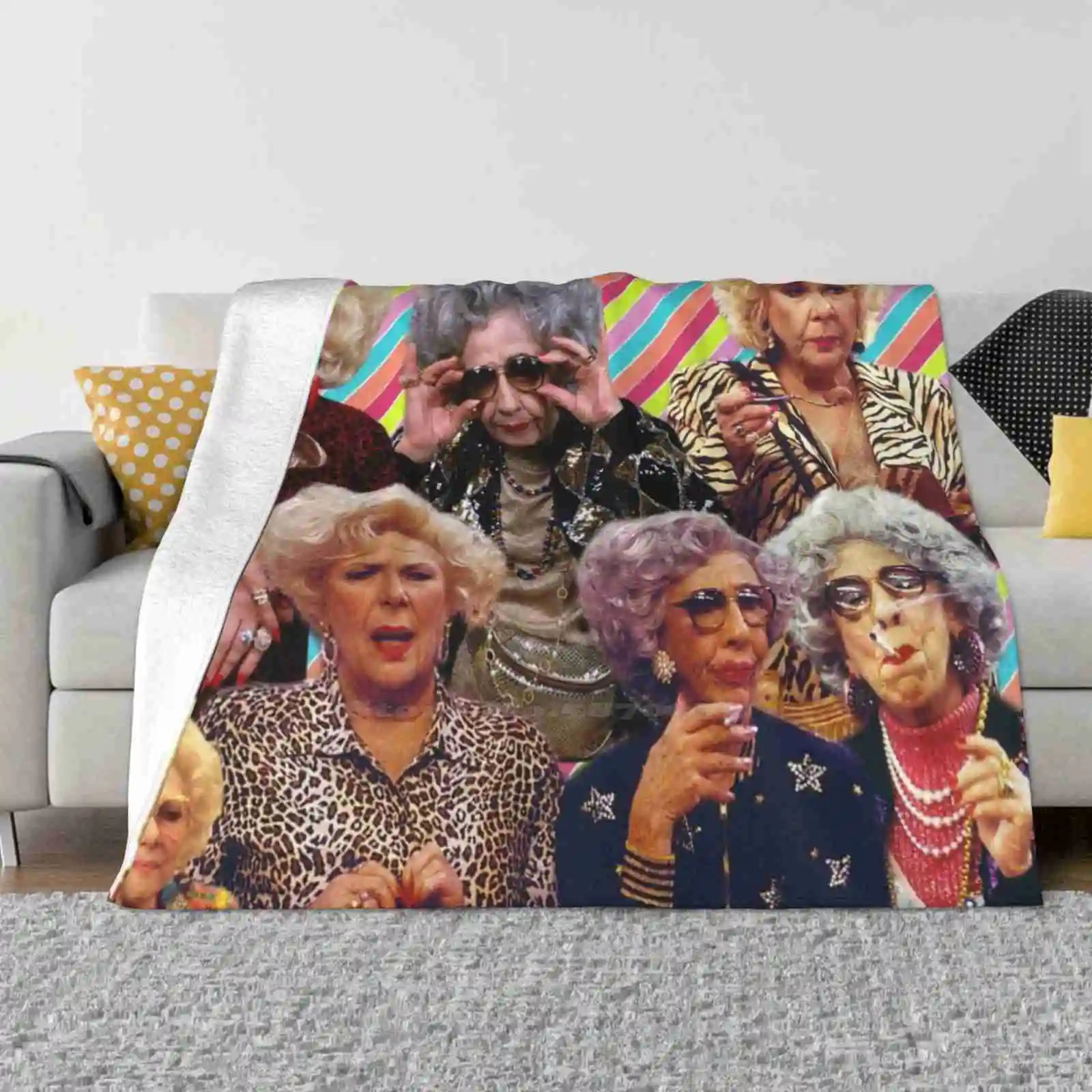 

Sylvia And Grandma Yetta Hot Sale Printing High Qiality Warm Flannel Blanket Grandma Yetta Sylvia Fine Tv Shows Quotes Queens