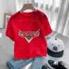 Disney Pixar Lightning Mcqueen Cars Anime Print Cartoon T-Shirt Boys Girls Summer Cotton Round Neck Short Sleeve T-Shirt 6