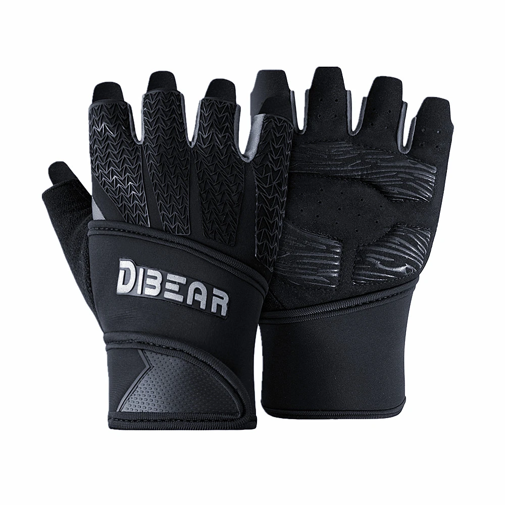 Half Finger Fitness Gloves Bodybuilding Weightlifting Anti-Slip Crossfit Dumbbell Workout Training Gym Gloves For Man Women 2