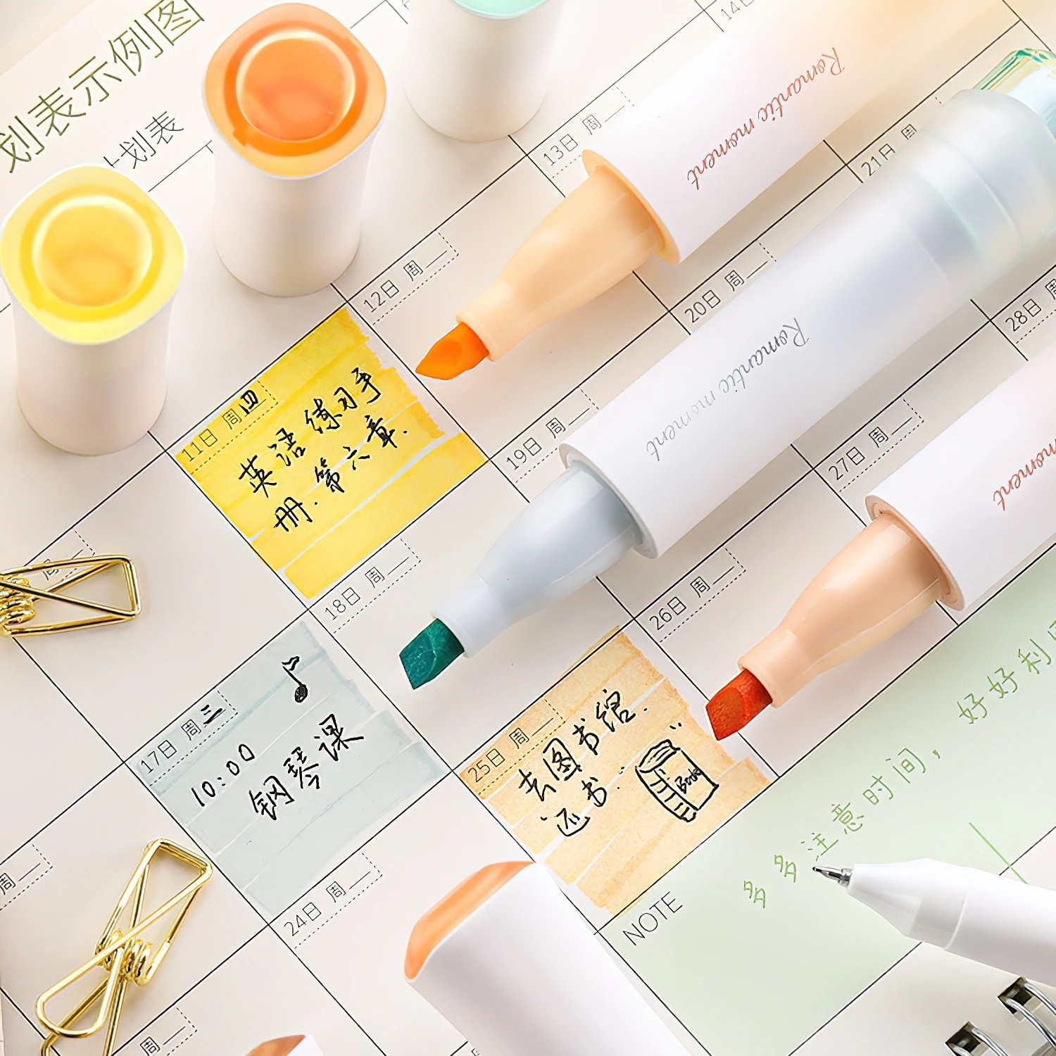 3pcs 로맨틱 순간 컬러 형광펜 펜 세트 그림 학교 F7645 그리기에 대 한 몸집이 작은 허리 브러시 팁 아트 마커 라이너