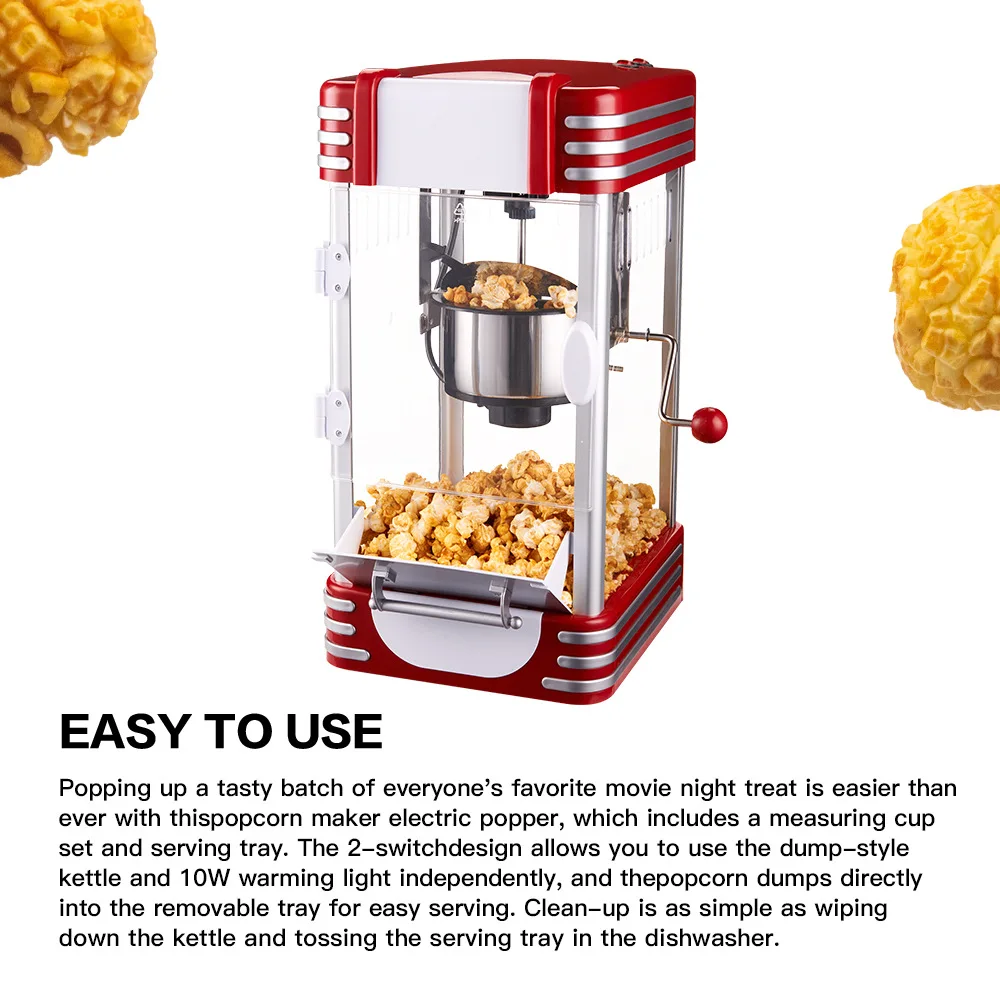 Commercial Popcorn Machine Fully Automatic Popcorn Machine Household Small