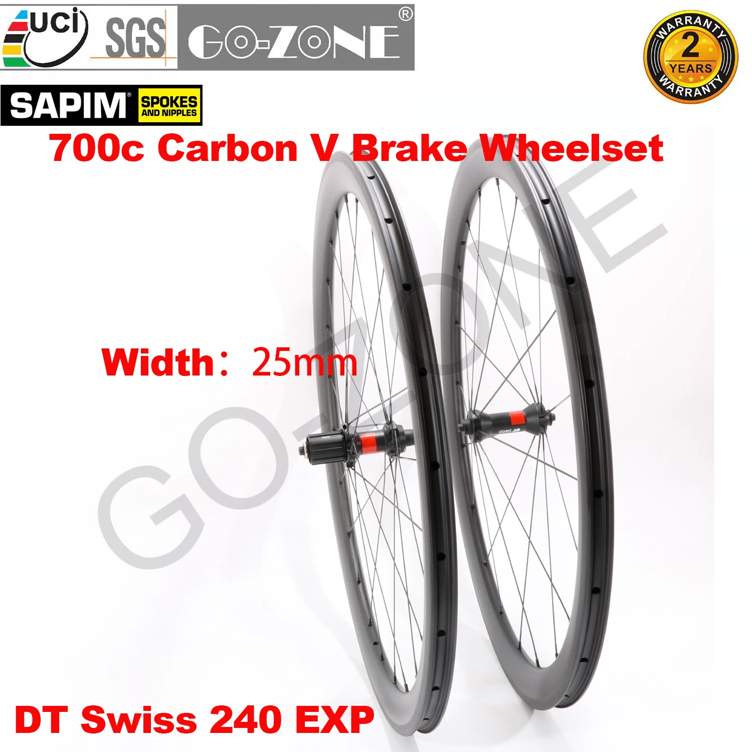 Parti Di Biciclette Copertoncino Tubeless Tubolare Leggero 700C Set Di Ruote In Carbonio Freno A Cerchio Dt Swiss 240 Exp Sapim Carbon Road Rim Ruote 