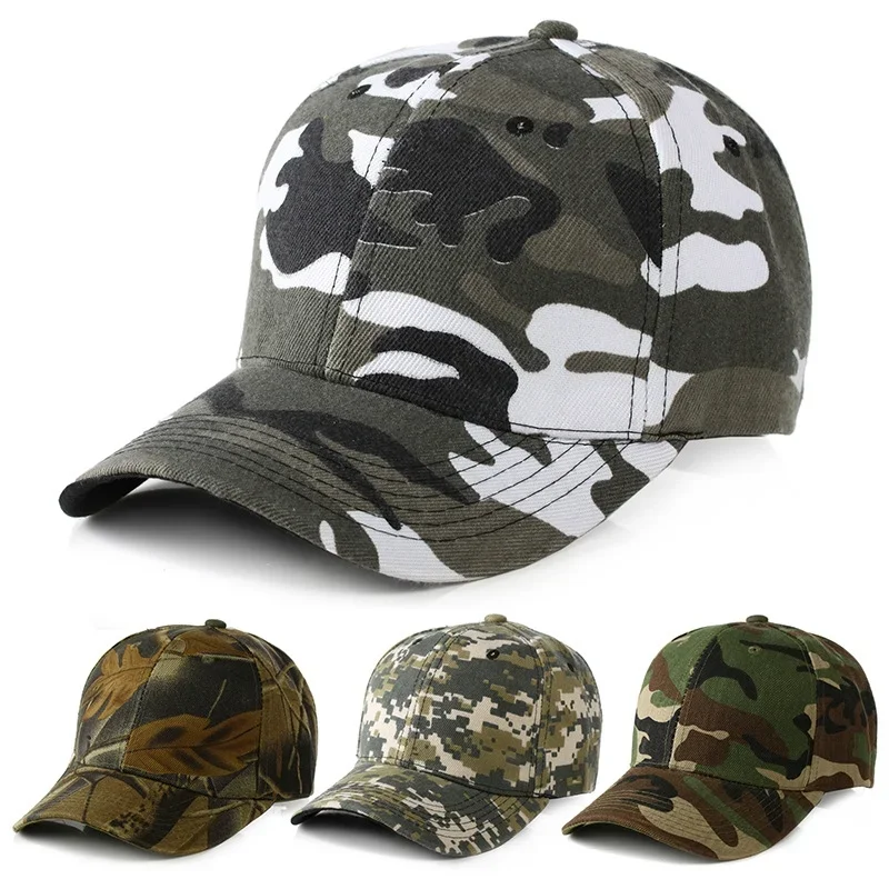 Adjustable Cap Outdoor Sport Snapback Stripe Caps Camouflage Hat Simplicity Camo Hunting Cap Baseball Hat