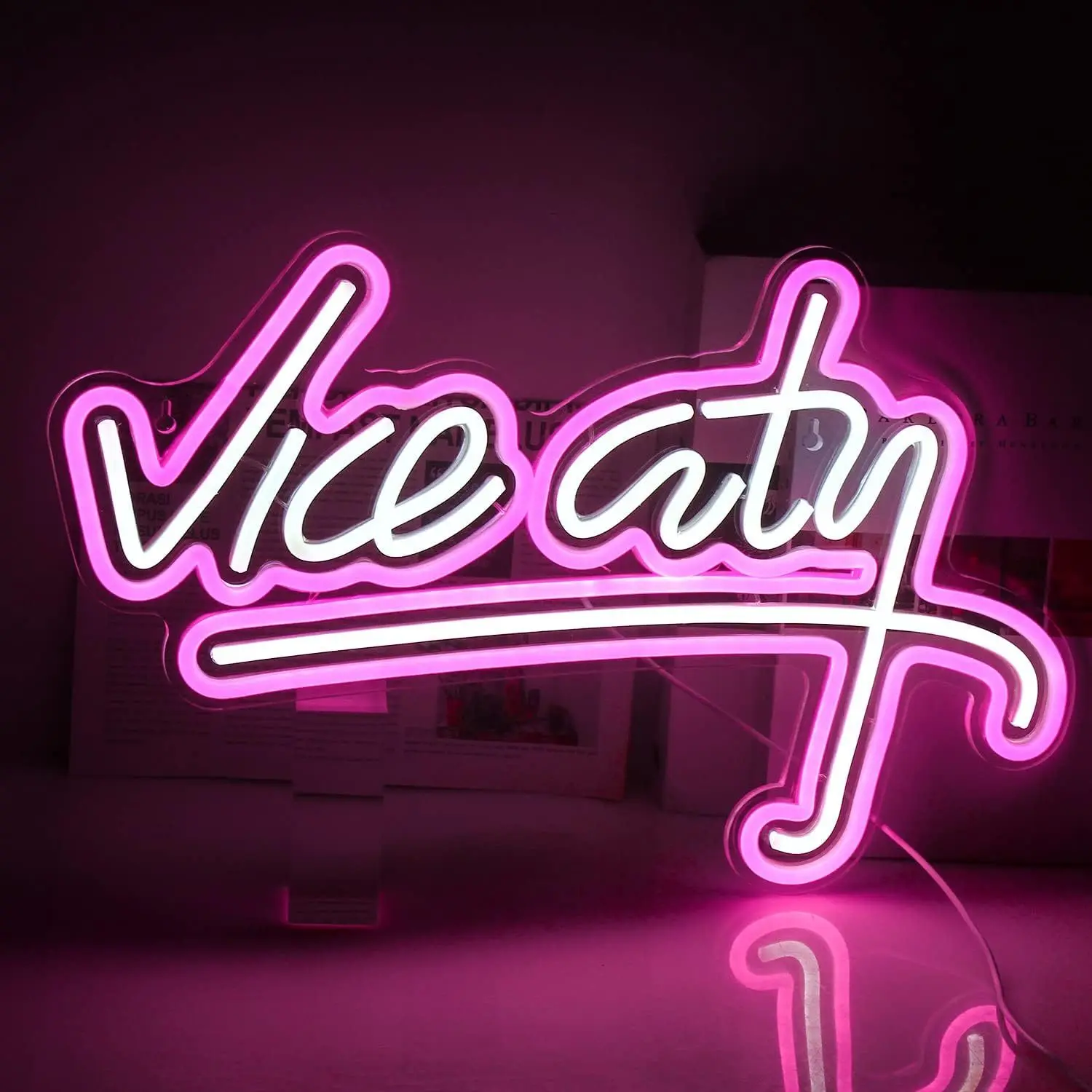 Vice City Neon Sign close-up detail