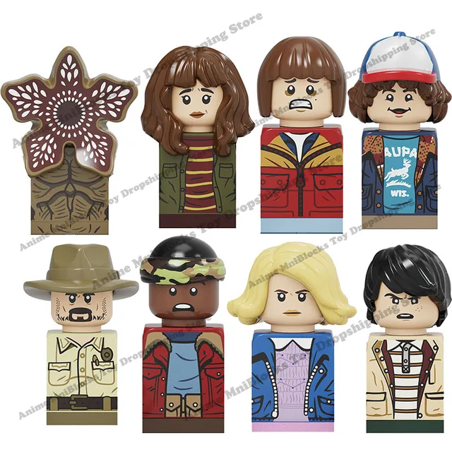 CY1001 Mini action toy figures Building Blocks Stranger Things Movies dolls Educational assemble Toys Gifts For Children 1
