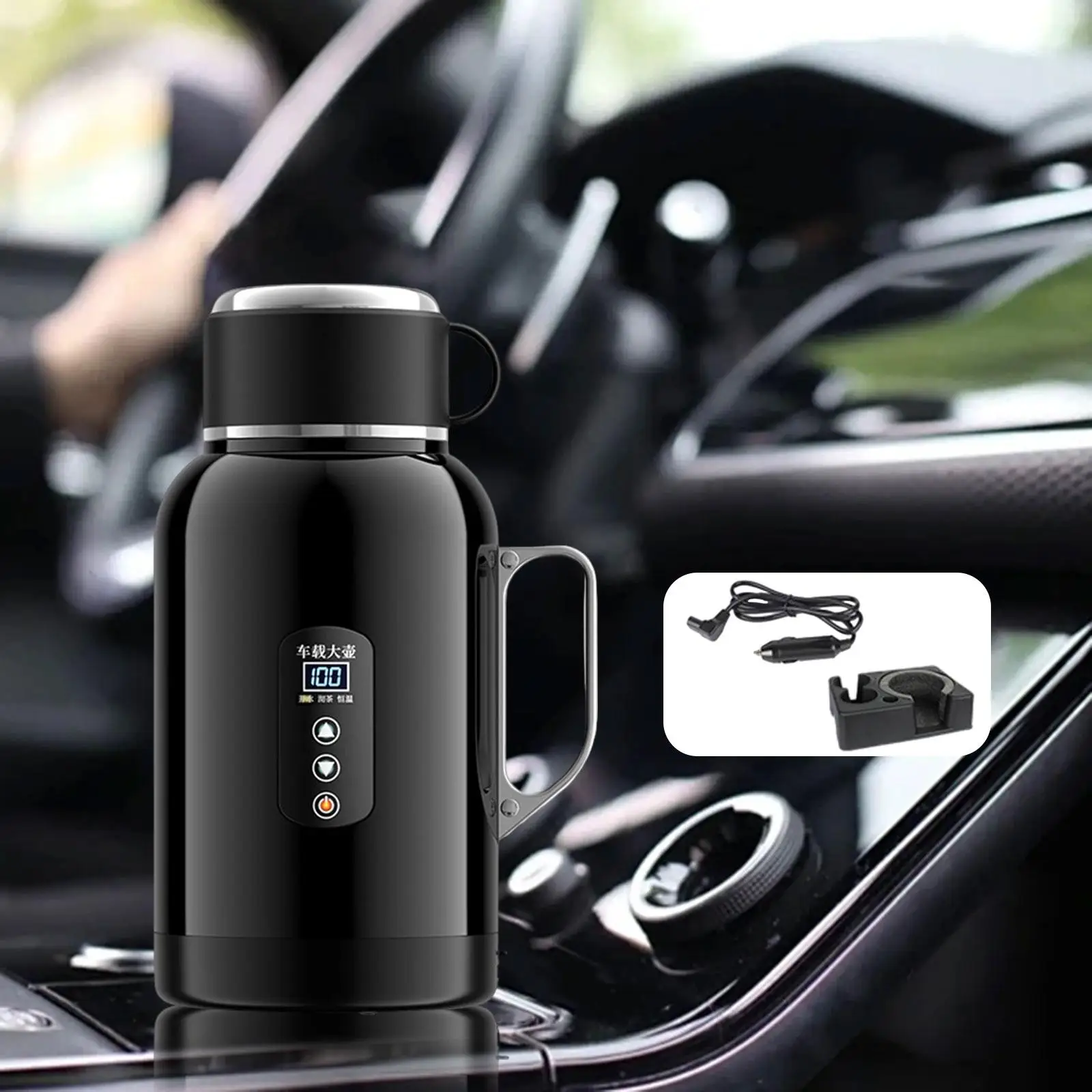 12V / 24V Car Kettle Water Boiler 6.8x11.2inch Vehicle Travel Kettle 12V/24V Car Kettle Water Boiler 6.8x11.2inch Vehicle Travel Kettle