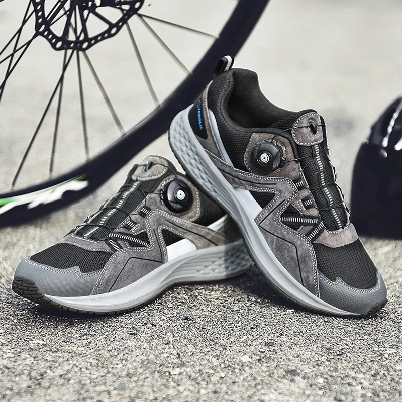 Large Size MTB Cycling Shoes Men Sports Road Bike Shoes Speed Sneakers Racing Flat Women Cleats Bicycle Mountain Footwear 37-47# 6