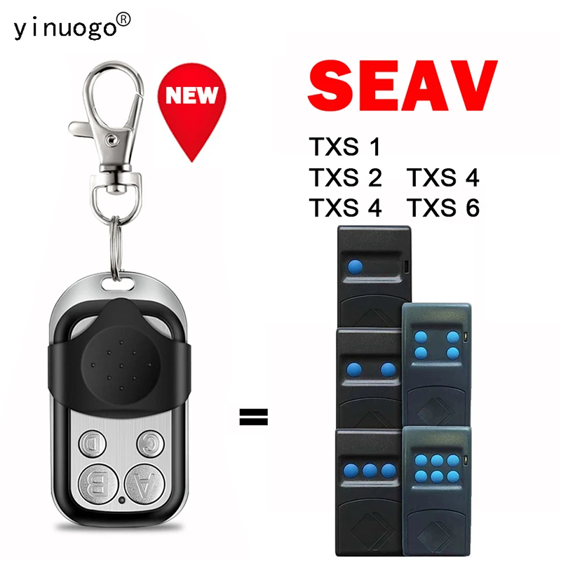 100% 클론 SEAV TXS1, TXS2, TXS4, TMS6, 차고 문짝 리모컨, 고정 코드 차고 문짝 오프너, 4 단추 SEAV TXS 1, TXS 2, 433.92MHz 100% 클론 SEAV TXS1, TXS2, TXS4, TMS6, 차고 문짝 리모컨, 고정 코드 차고 문짝 오프너, 4 단추 SEAV TXS 1, TXS 2, 433.92MHz
