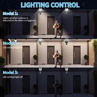 Солнечная камера с тройным объективом 15MP 4G и дистанционным управлением, уличный фонарь на солнечной энергии, внешние камеры мониторинга, поддержка гуманоидного трека — изображение 3