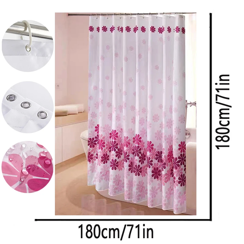 Flower shower curtain bathroom flower shower curtain beautiful fabric color wild flower shower curtains