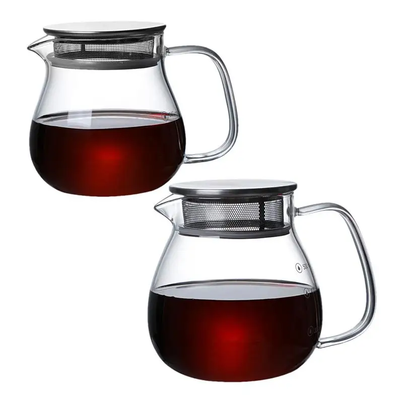 

Glass Stovetop Coffee Pot Heat Resistant Clear High Borosilicate Coffee Maker Hand Brewed Pour Over Pot Maker for multifunctiona