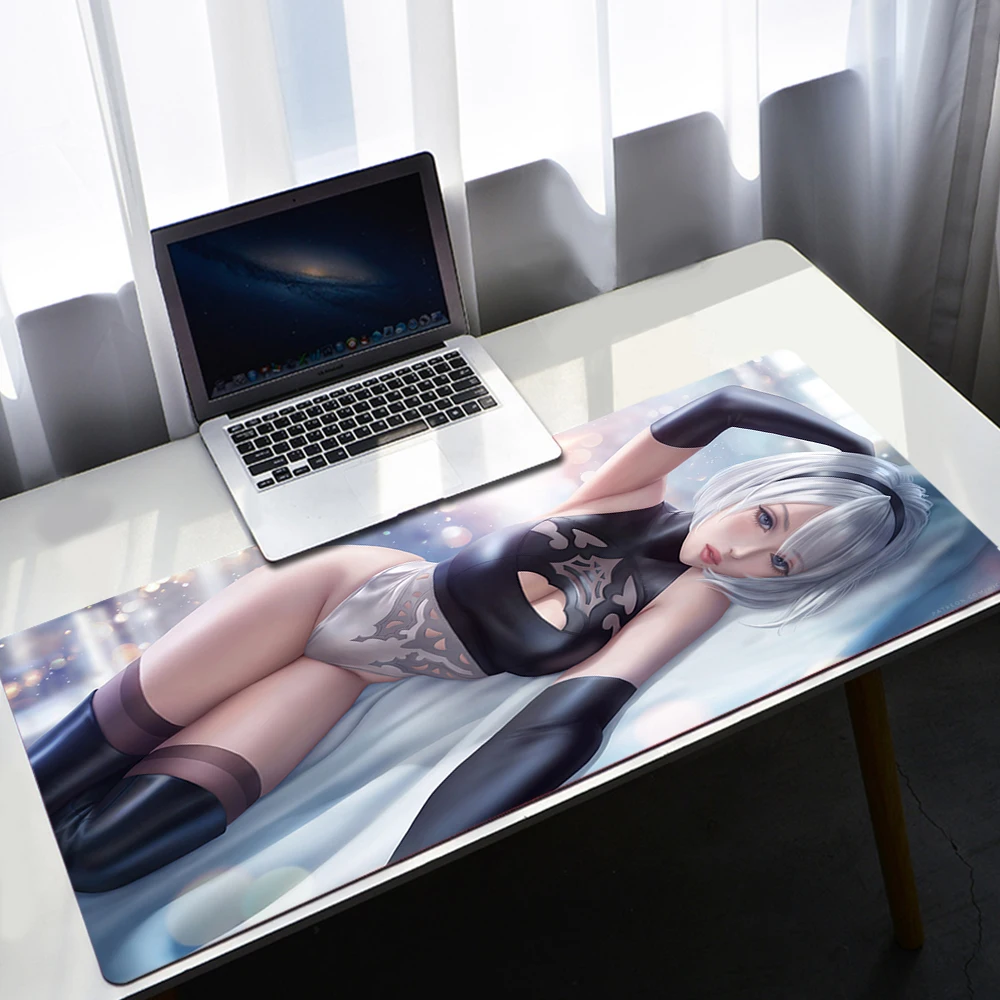 

Nier Automata 2b Sexy Mouse Pad Gamer XL Custom Large Home Mousepad Rubber MousePads Soft Office Anti Slip Mice Pad Mouse Mat