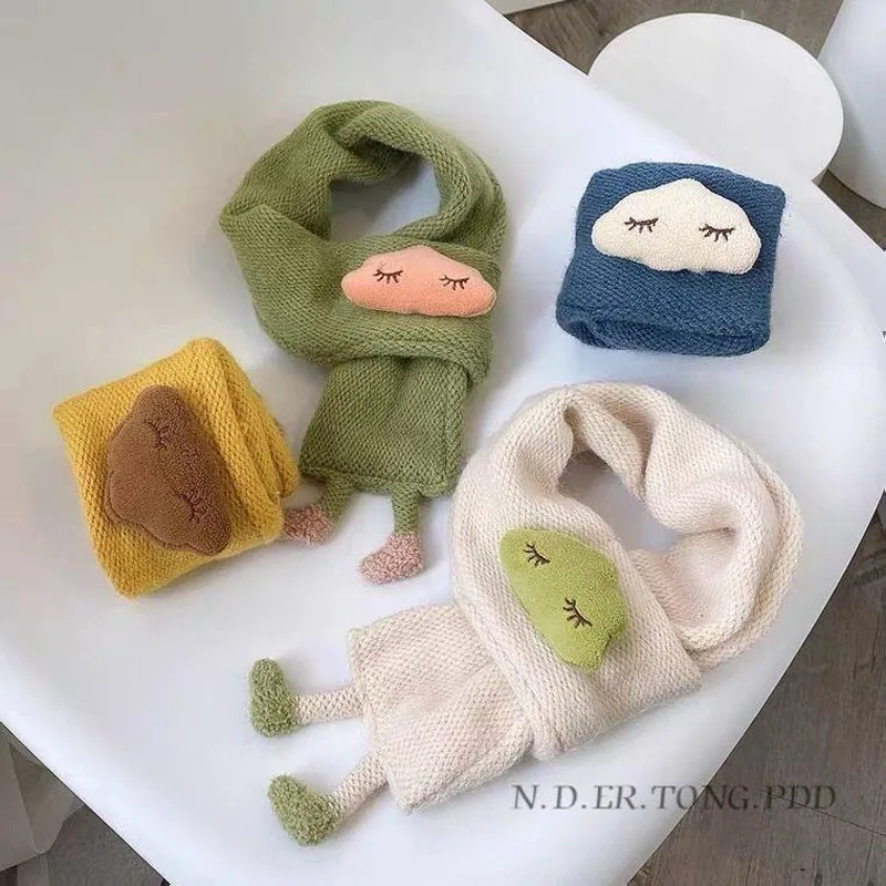 New Baby Scarf Winter Warm Baby Cute Super Cute Neck Cover for Girls Knitted Soft Neck Cover for Boys Versatile Scarf