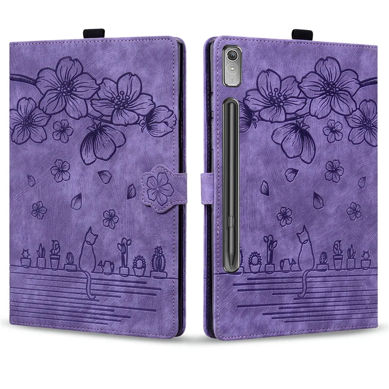 Cute Cat Impresso Flip Cover, Funda para
