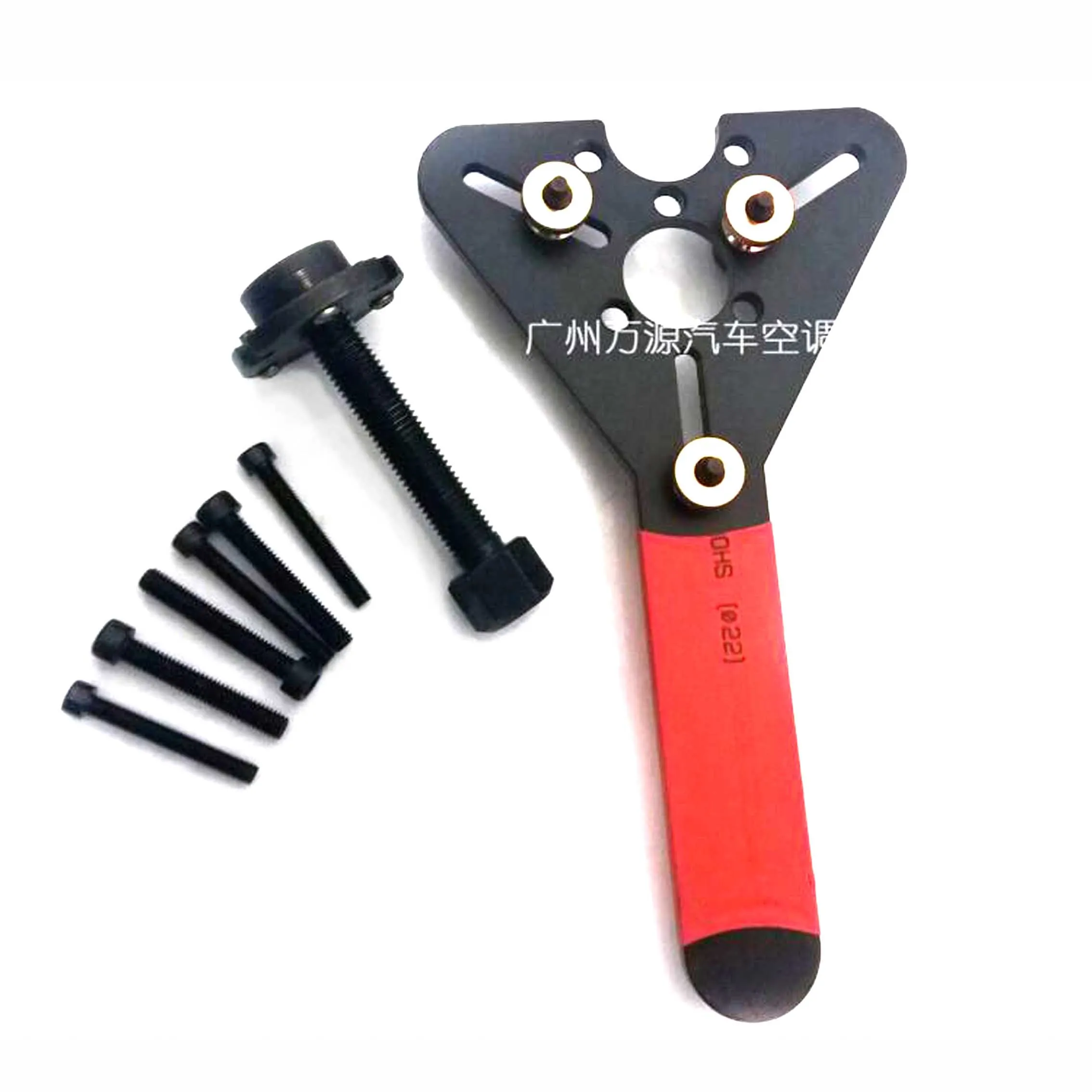 Manual Disassembly Wrench Tool For A/C Compressor Clutch Magnetic Suction Pulley Quick Puller Set Repair Tool